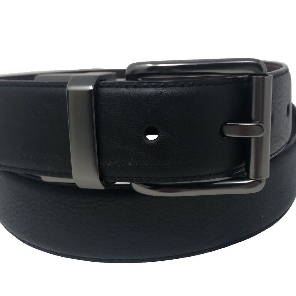 Levis Reversible Leather Belt Mens Size 38”  Brown Black Versatile Classic - Picture 3 of 11